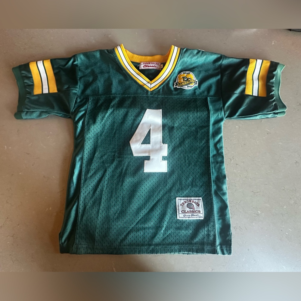 Green Bay Packers Stitched Brett Farve Football Jersey Throw Backs Classic S